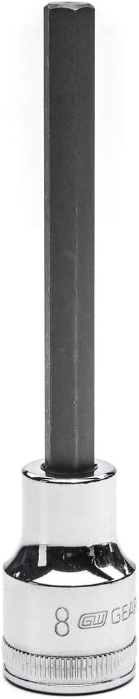 GEARWRENCH 1/2" Drive Long Length Hex Bit Socket, 8mm - 82580
