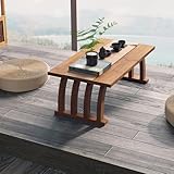 table vintage verre Construction en bois massif de qualité : fabriquée à partir de bois massif, cette table basse dispose d'un design robuste et durable. Le matériel de haute qualité améliore sa stabilité, assurant qu'il résiste à l'épreuve du temps. Le nettoyage est sans tracas, il suffit d'essuyer la surface avec un chiffon humide, ce qui le rend idéal pour une utilisation à long terme.