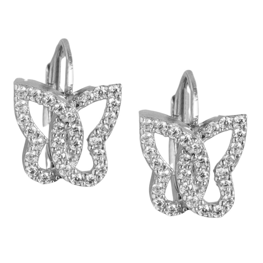 ZAVYA 925 Sterling Silver Cubic Zirconia Butterfly Silver Plating Hoop Earrings | | Gift for Women and Girls | With Certificate of Authenticity and 925 Hallmark (B0BT7KXJCD) Amazon Price History, Amazon Price Tracker