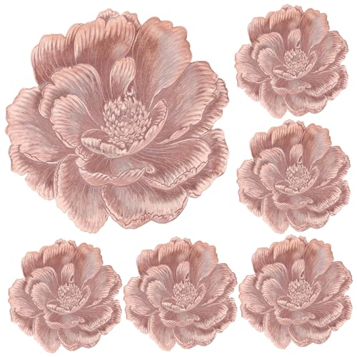Sets table motif rose élégant PVC or rose de qualité