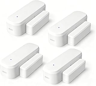 4 Stücke Tür Fensterkontakt Smart Home, LincoSoft Zigbee Fenstersensor Tuya, Drahtlose Home Security Alarmanlage für Smarten Heizkörperthermostat Haus, Garage, kompatibel mit Alexa und Google Home