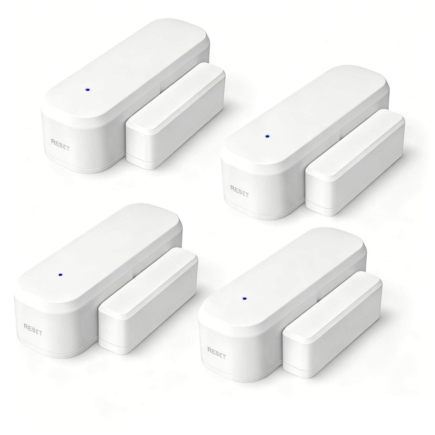 4 Stücke Tür Fensterkontakt Smart Home, LincoSoft Zigbee Fenstersensor Tuya, Drahtlose Home Security Alarmanlage für Smarten Heizkörperthermostat Haus, Garage, kompatibel mit Alexa und Google Home