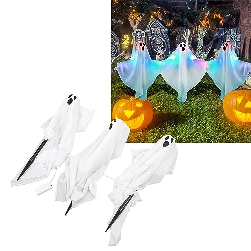 Estacas de fantasmas iluminadas LED con estructura resistente de plástico 6