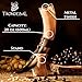 Viking Drinking Horn with Stand - Unique Gifts for Men, Large 15-20 Oz Natural Ox Horn Cool Unique Beer Gift for Brother or Dad, Home Decor Accessories Handcrafted for Mead, Ale, and More