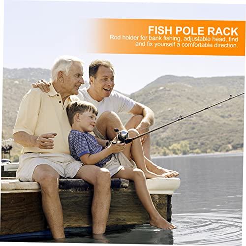 Outanaya 1 Peça Suporte De Vara De Pesca Dobrável Cana De Pesca Dobrável Suporte De Vara De Pesca Su