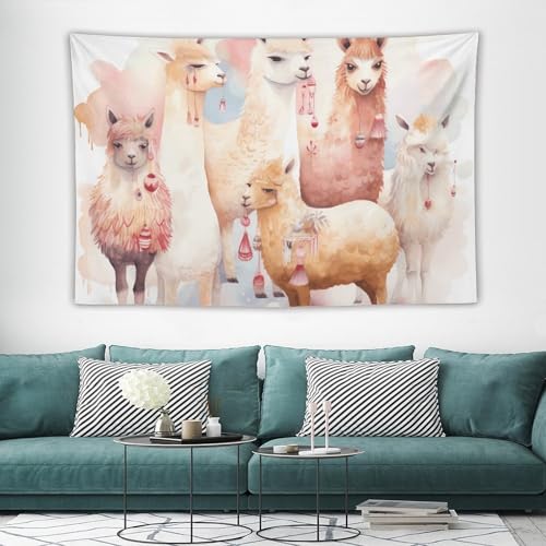 Tapisserie murale alpaga pour creer un decor vintage amusant dans votre chambre