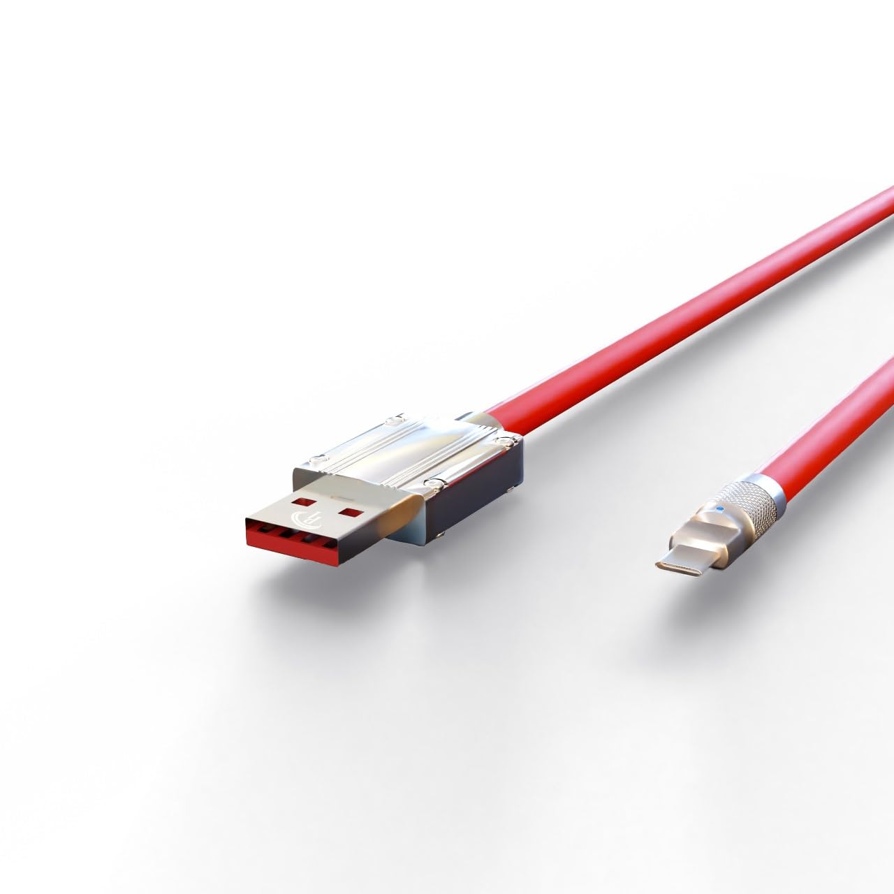 Type C (120W) Fast Charging Heavy Duty Cable for Mobile, Laptop, Tablets & Other Type-C Devices Supports Pd Tech & Qc 3.0 Charge 480Mbps Data Transfer Speed 5 Feet (1.5M), Red/Silver (B0D39W4XH3) Amazon Price History, Amazon Price Tracker