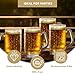 Lily's Home Set of 4 Unbreakable Classic Beer Mug 18.9oz each, Made of Shatterproof Plastic and Ideal for Indoor and Outdoor Use, Reusable