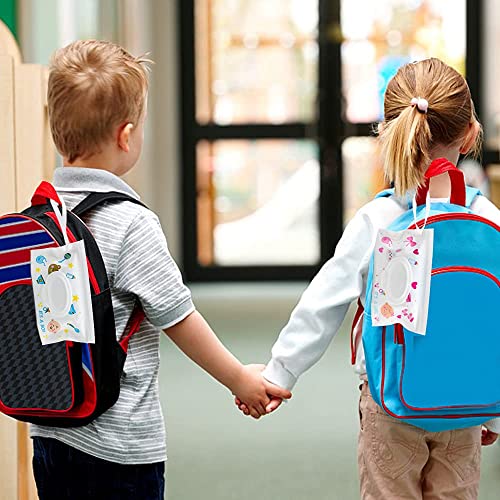 Baby Wipe Dispenser, 4 Pack Portable Refillable Wipe Holder, Reusable Lightweight Wipes Container Case Holder For Travel Wet Wipe Pouch, Geometric #TOP7