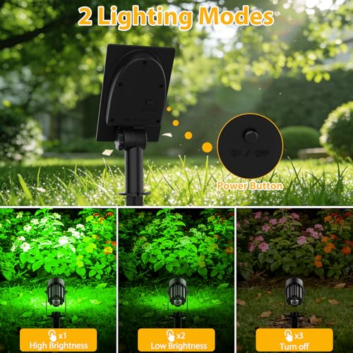 Luces solar exterior automáticas T-SUNUS verde para iluminar el patio sin cables 4