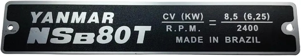 Marca Motor Yanmar NSB80T Microtrator Yanmar TC8