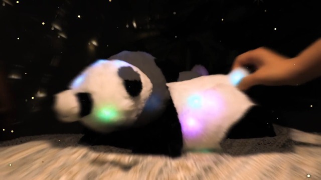 Watch Hopearl LED Musical Plush Panda Light up Singing Stuffed Toy