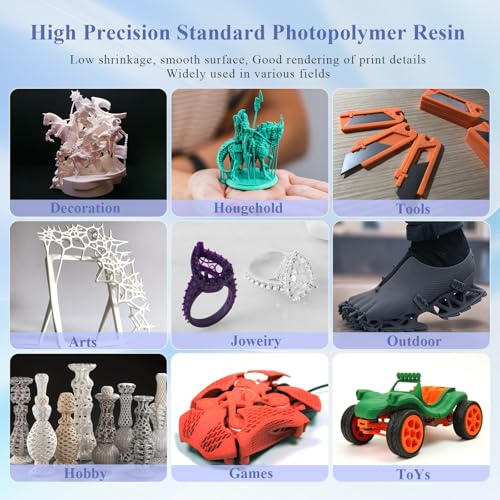 Resina para Impresora 3D 1KG Fotopolímero 405nm Gris - Fernando Cortés