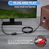 CAMWAY Digital to Analog Audio Converter,Optical to RCA Converter,SPDIF to RCA,192kHz DAC Converters 5.7 ft Audio Cable,Optical Toslink to RCAAudio Adapter