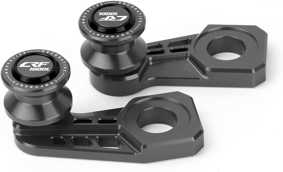 Motorcycle Rear Swingarm Spools Sliders Bobbins Compatible With Honda CRF1000L Africa Twin 2016-2019 | Swing Arm Stand Screws CRF1000 L CRF 1000L Africa Twin Accessories (gray)