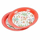 Marque : Paris Prix Paris Prix Lot de 6 Assiettes en Carton Explorateur II 18cm Orange