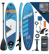 ALLPICK Premium SUP Board Set, Stand Up Paddling Board Opblaasbaar, met Universele camerahouder, ...