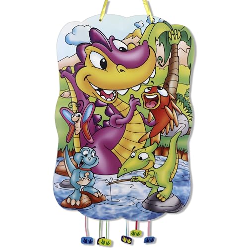 CHEERSET Pignata Dinosauri Grande Compleanno - Decorazione per feste per bambini Bambino e Bambina - Grandi pignate da riempire con giocattoli e ragazzi (Dinosauri)