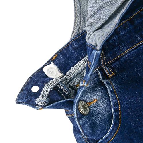 KIDSCOOL SPACE Baby Little Girls Denim Overalls,Toddler Big Boys Adjustable Jeans Workwear4