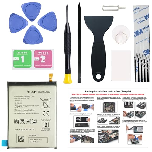 MAXSHARKS New Upgraded Battery for LG Velvet 5G (AT&T, Unlocked), BL-T47 Replacement Battery Compatible with LG Velvet 5G (AT&T, Unlocked), with Repair Tools & Instruction