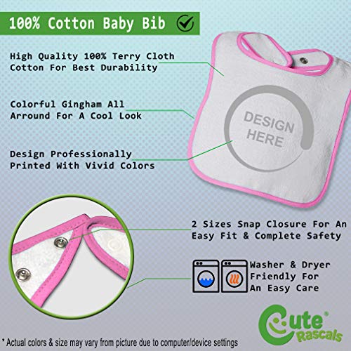 Toddler & Baby Bibs Burp Cloths I Dissent Notorious R.B.G Ruth Bader Ginsburg Cotton Baby Items for Baby Girl & Boy White Soft Pink Design Only2