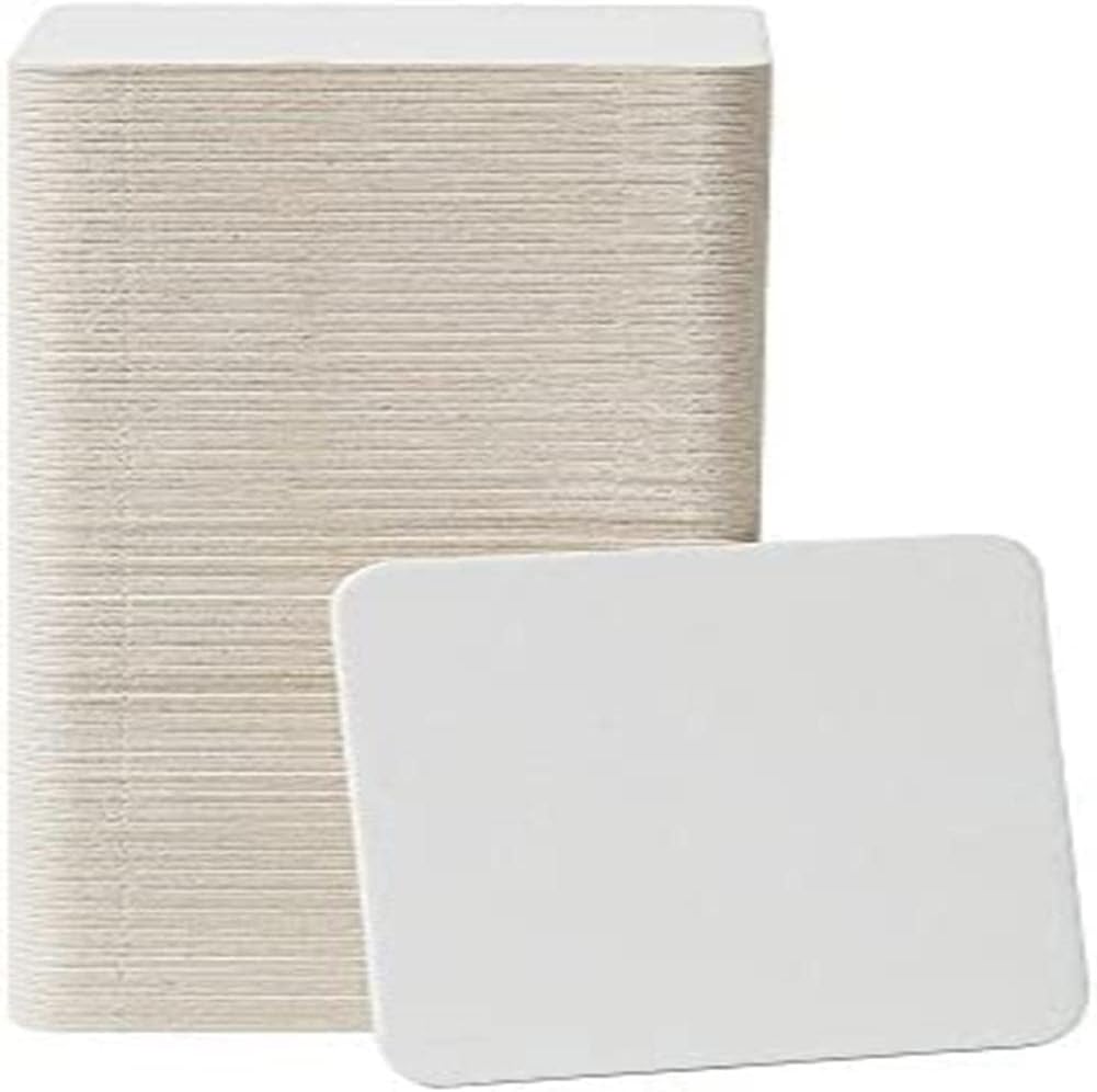 BAR DUDES™ Cardboard Coasters 100 Pack 4 x 4 inch Square - White Blank Coasters Bulk Set - Paper Coasters for Drinks, DIY, Kids Arts and Crafts