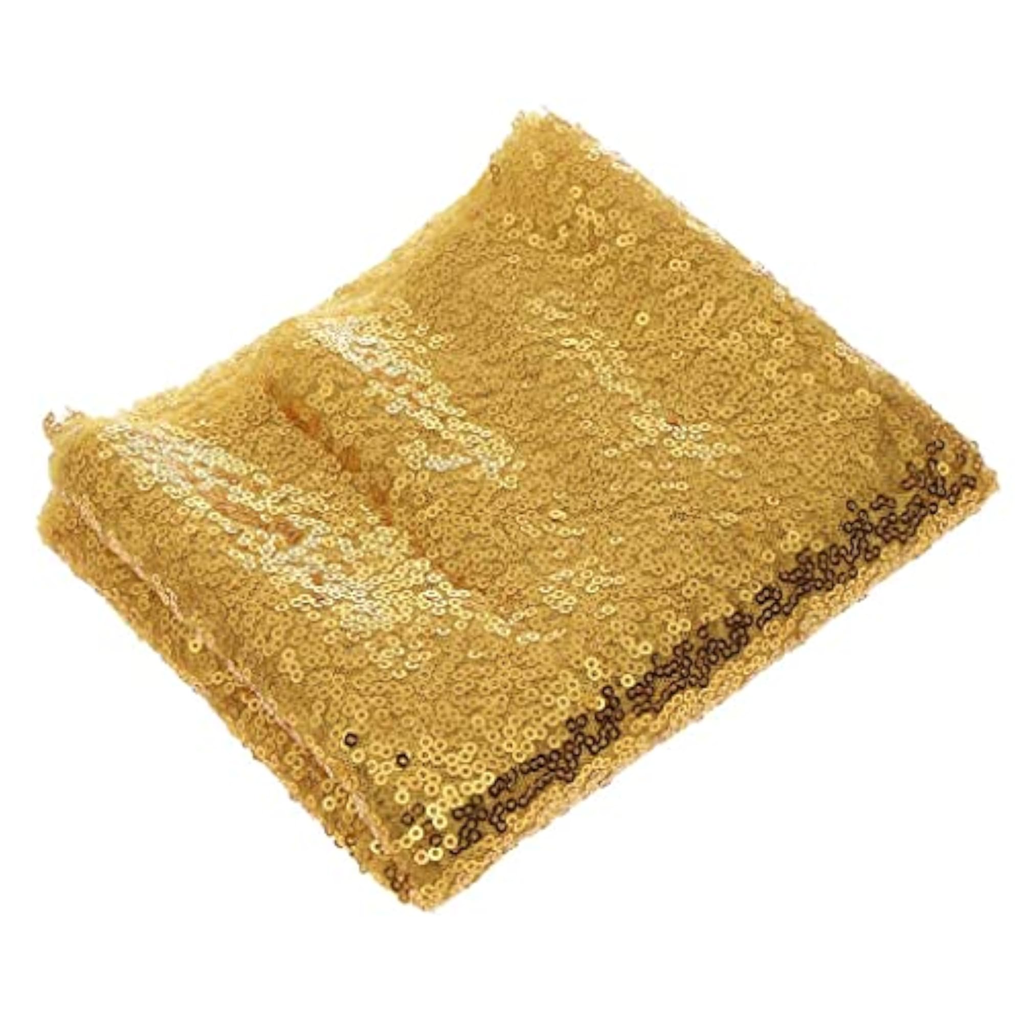 Gold Glitter Sequin Table Runner for Wedding Decoration
