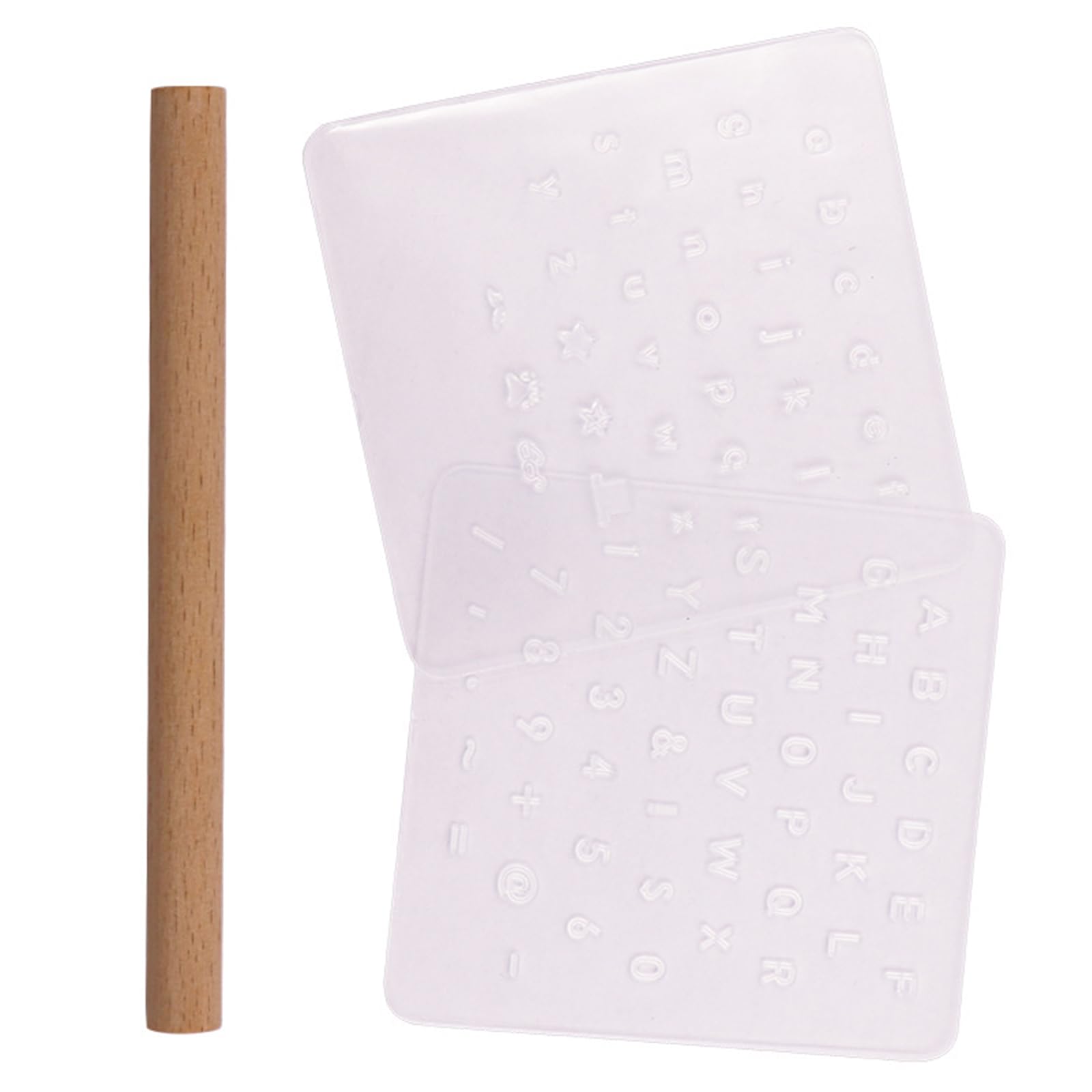 Number and Letter Stamp Punch Set Leather Embossing Stamp Transparent Leather Alphabet Stamp for Leather Jackets Bags Shoes Belts Wallets