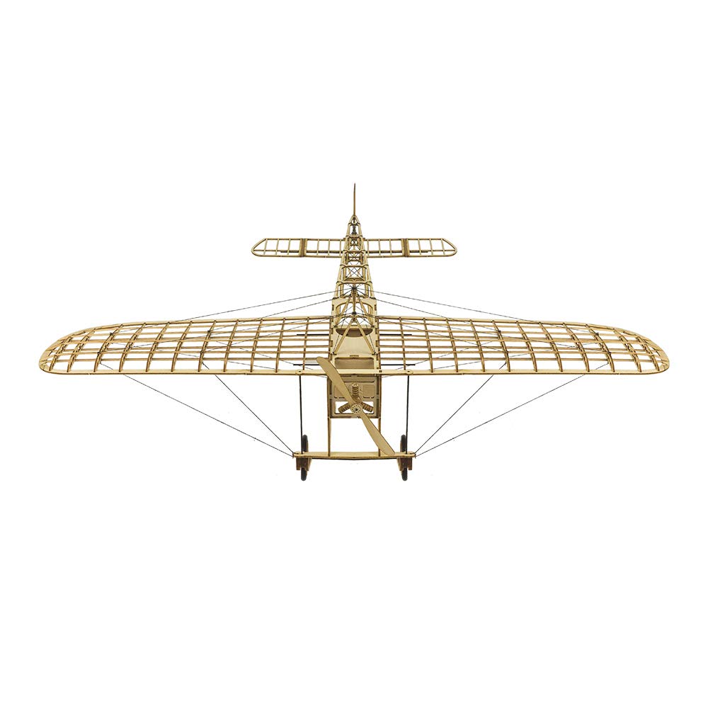 Torcster 214341 Bleriot XI 1:23 Holzbaukasten Standmodell Modellflugzeug Bausatz DIY, gelaserte Balsa Sperrholz Holz Bauteile Holzmodell Flugzeug