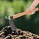 Operitacx Gartenwerkzeug Geschmiedete Hacke Italienische Sortierhacke Pflanzhacke Eisenklinge Gartenhacke Werkzeuge Gartenabzieher Handhacke Gartenarbeit Unkrautstecher Werkzeug Für Die