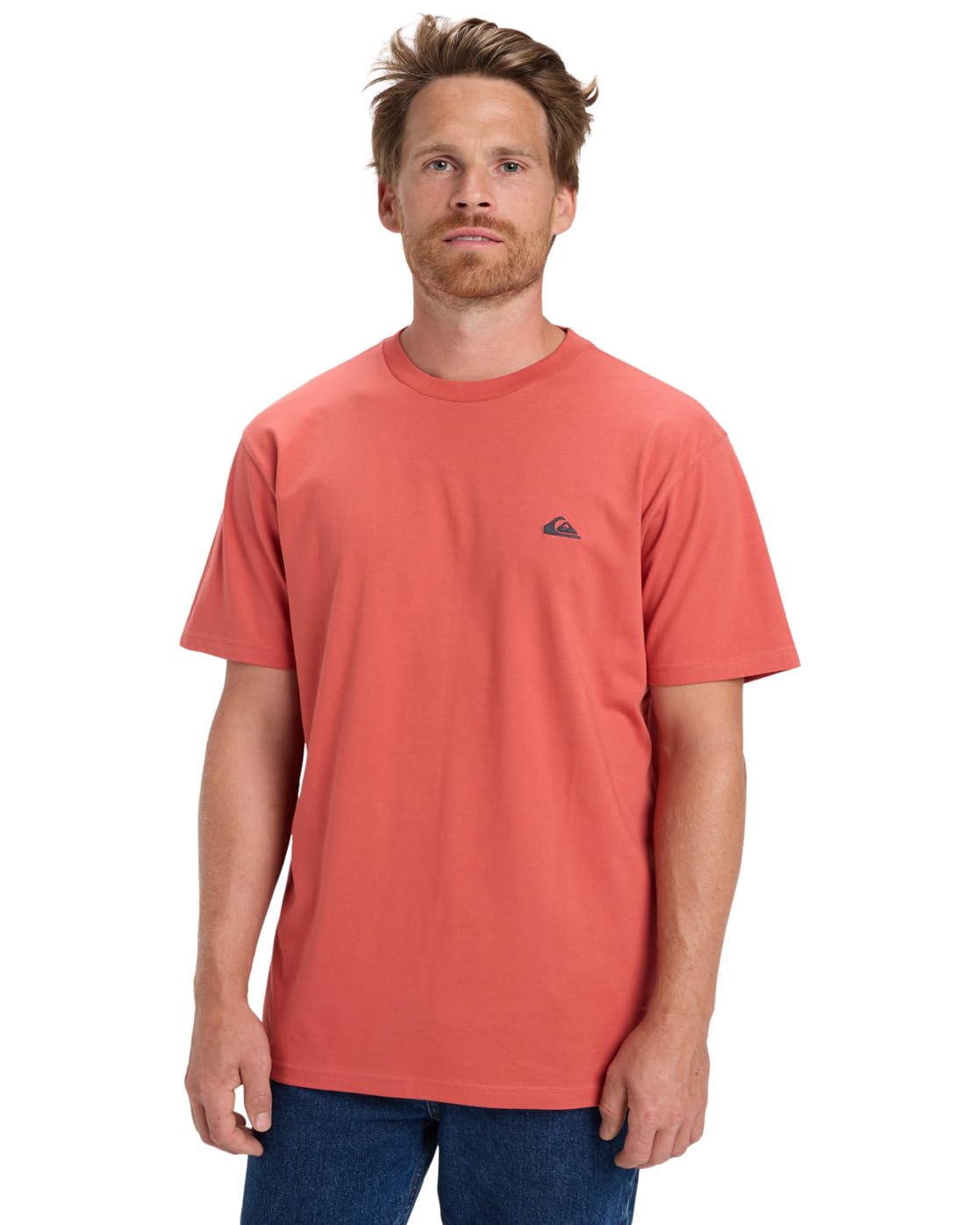 Quiksilver Short-Sleeved T-Shirt Basic SS TEE Young Men's Pink S