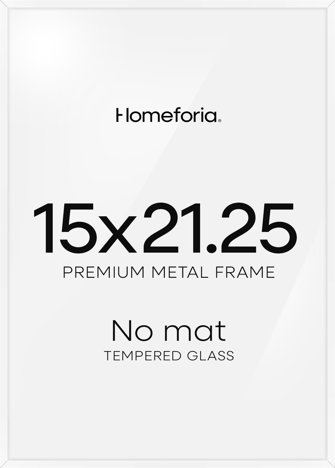 Homeforia 15x21.25 White Puzzle Picture Frame, High-End Metal, Glass | High End Aluminum, Tempered Glass, 15x21.25 in Edge-to-Edge Display 21.25x15, Wall Kit, Set Of 2