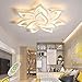 LED Deckenleuchte Dimmbar ,Wohnzimmerlampe mit Fernbedienung Farbwechsel ,Schlafzimmer Deckenlampe moderne Deckenbeleuchtung Deckenbeleuchtung Kronleuchter Lampe,Dimming 10 heads/Ø85cm/33.4in