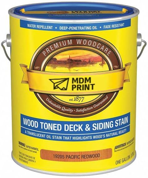 MDMprint Stain, Pacific Redwood, Toned Flat, 1 gal.