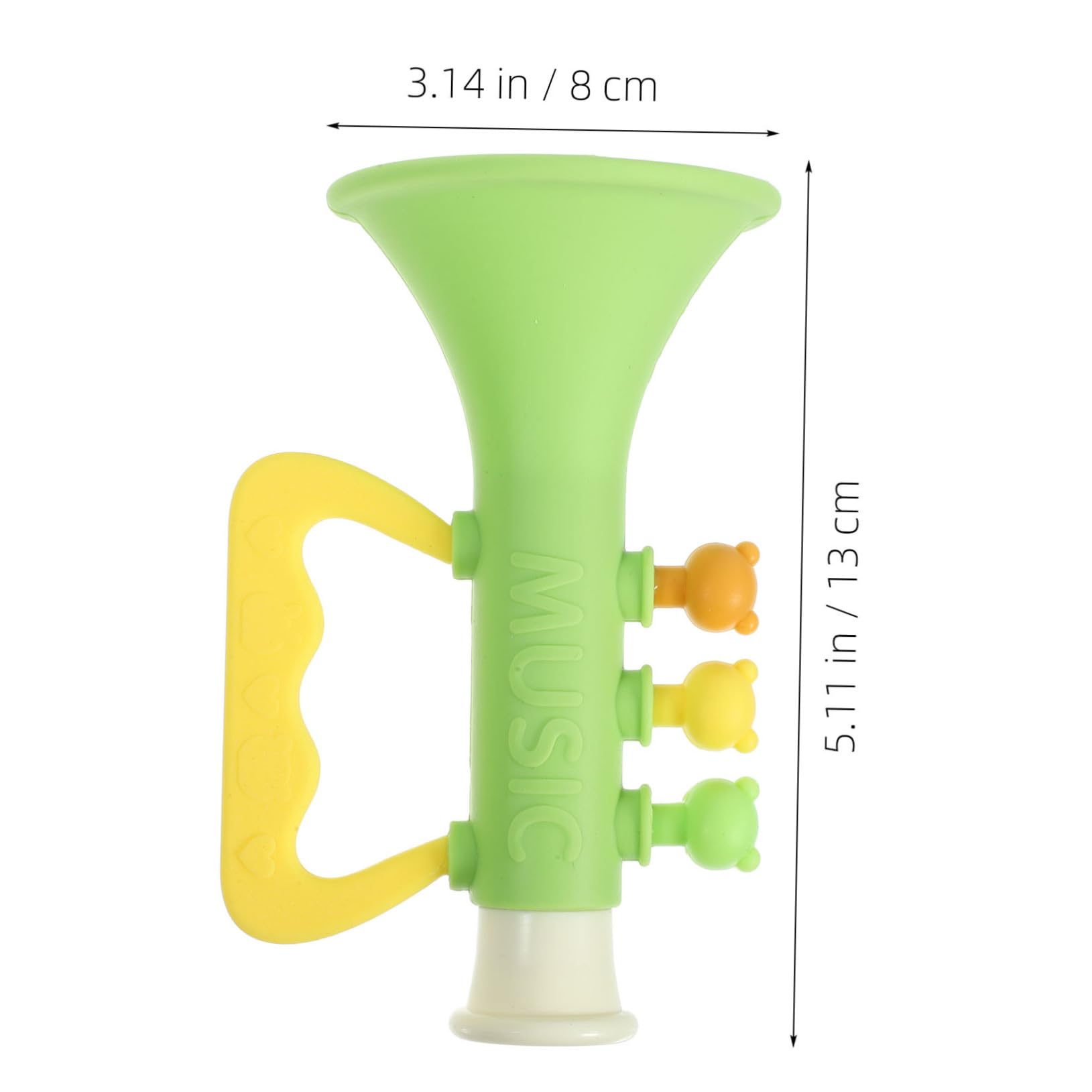 GALPADA Stadium Horn Musical Instrument Portable Plastic Trumpet Noisemaker for Sporting Events Soccer Cheer Party Supplies Creative Design for Adults