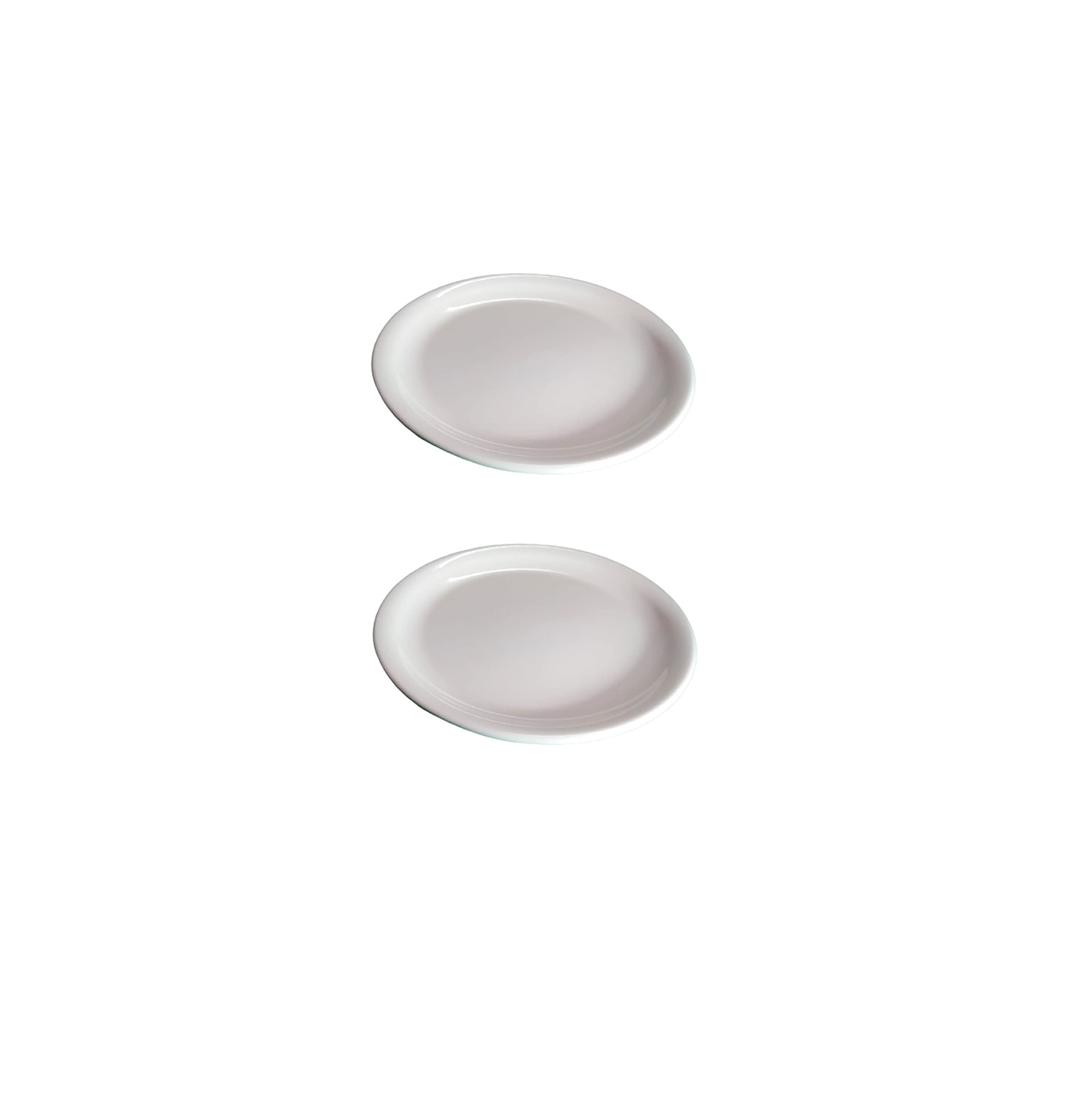 Servewell Melamine Quarter Serving Plate, Set of 2, White