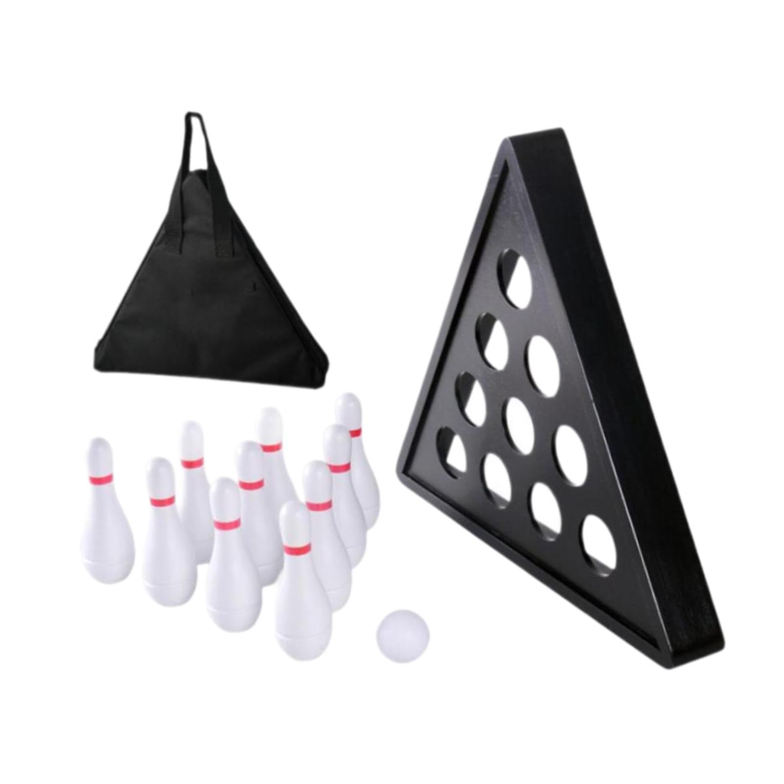 Set di Birilli da Bowling per Tavolo da Shuffleboard con Borsa Portaoggetti per Divertimento
