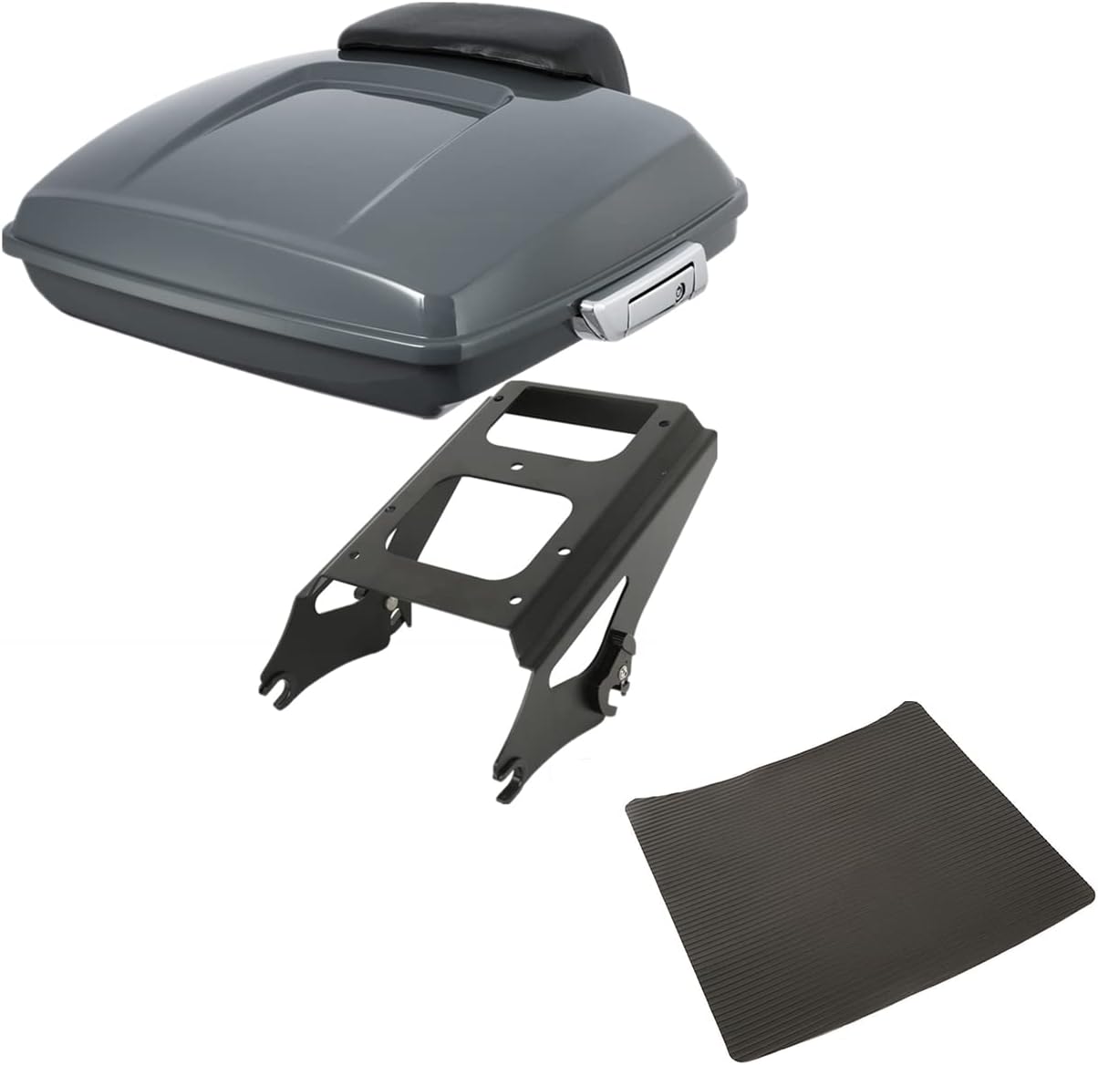 TCMT Razor Motorcycle Trunk Box Backrest Pad Two-Up Mounting Luggage Rack Fit For Harley 2009-2013 Touring Road Street Electra Glide Road King Pack
