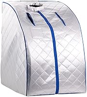 Sauna portatile a infrarossi con pediluvio riscaldante, 4 riscaldatori in carbonio, sedia, 1050 W