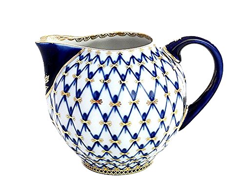 Lomonosov Imperial Porcelain Cobalt Net Tableware Teaware Collection (Creamer)