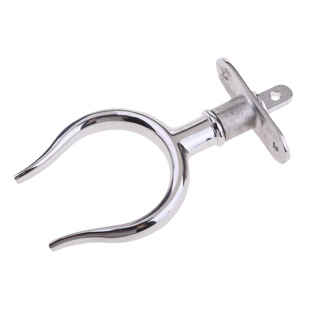 1 Piece Silver Rowlock Socket Bracket Stainless for Yacht