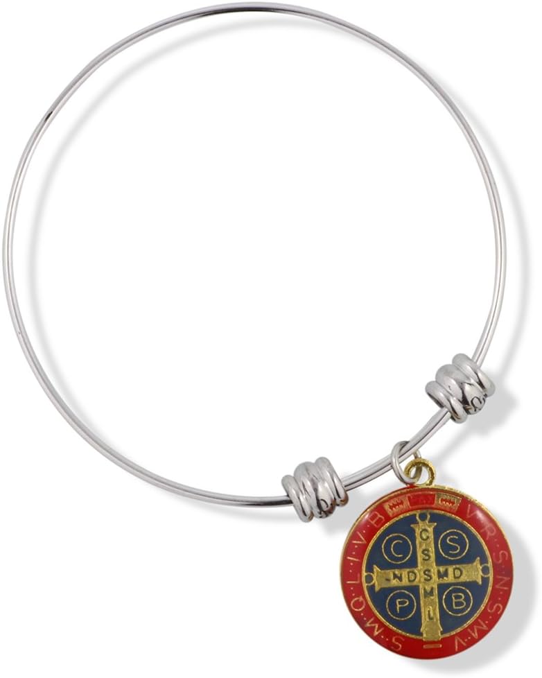 EPJ Saint Benedict Coloured Fancy Charm Bangle