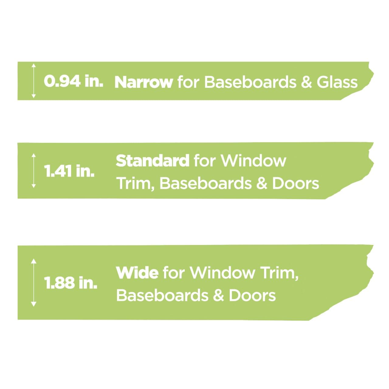 Scotch Rough Surface Painter's Tape 2060-24AR-BK, 0.94 in x 60.1 yd (24mm x 55m), Green, 36 Rolls, Contractor Pack, Clean Removal, No Residue, Textured & Hard-to-Stick Surfaces