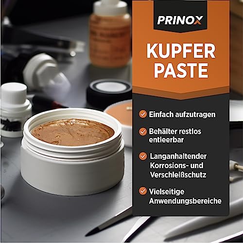 Bremsenpaste Prinox Profi Kupferpaste 150g – Hitzebeständig bis 1200°C
