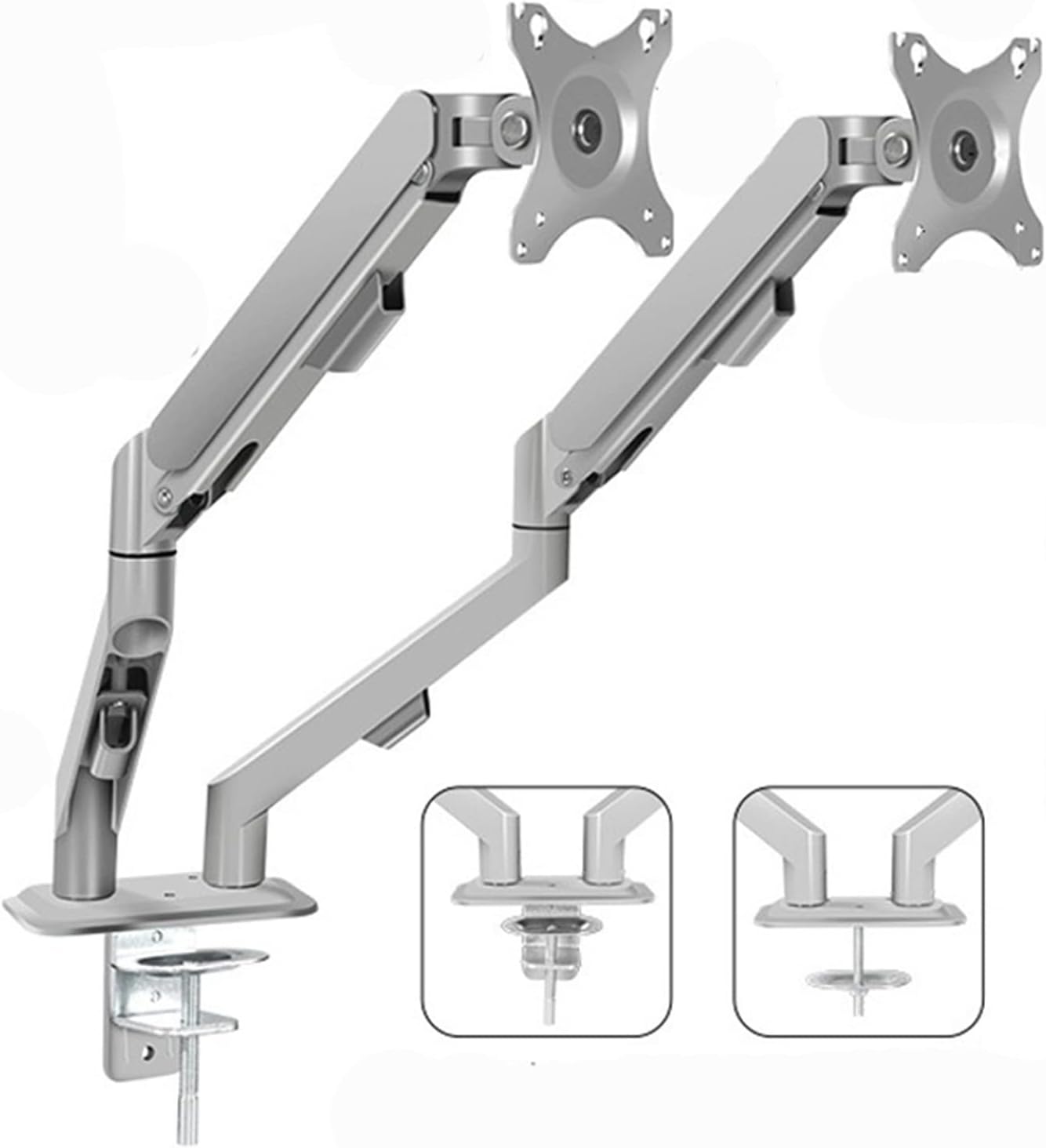 Electric screwdriver，Power Screwdriver with， Tiltable Dual Monitor Desk Mount Monitor Stand