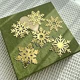 雪の結晶ケーキトッパー、フローズンケーキトッパー、冬のフローズンスノーフレークカップケーキピック、クリスマス冬のフローズンテーマ誕生日パーティーデコレーション(ゴールド)