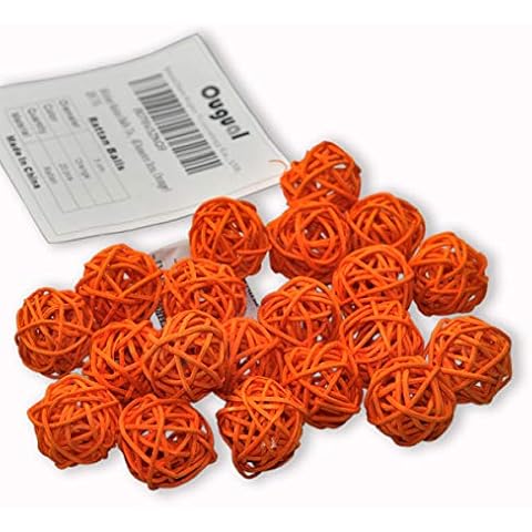 Ougual Wicker Rattan Balls for Decorations Cover