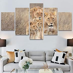 SIGNWIN 5 Panel Canvas Wall Art Modern Art...