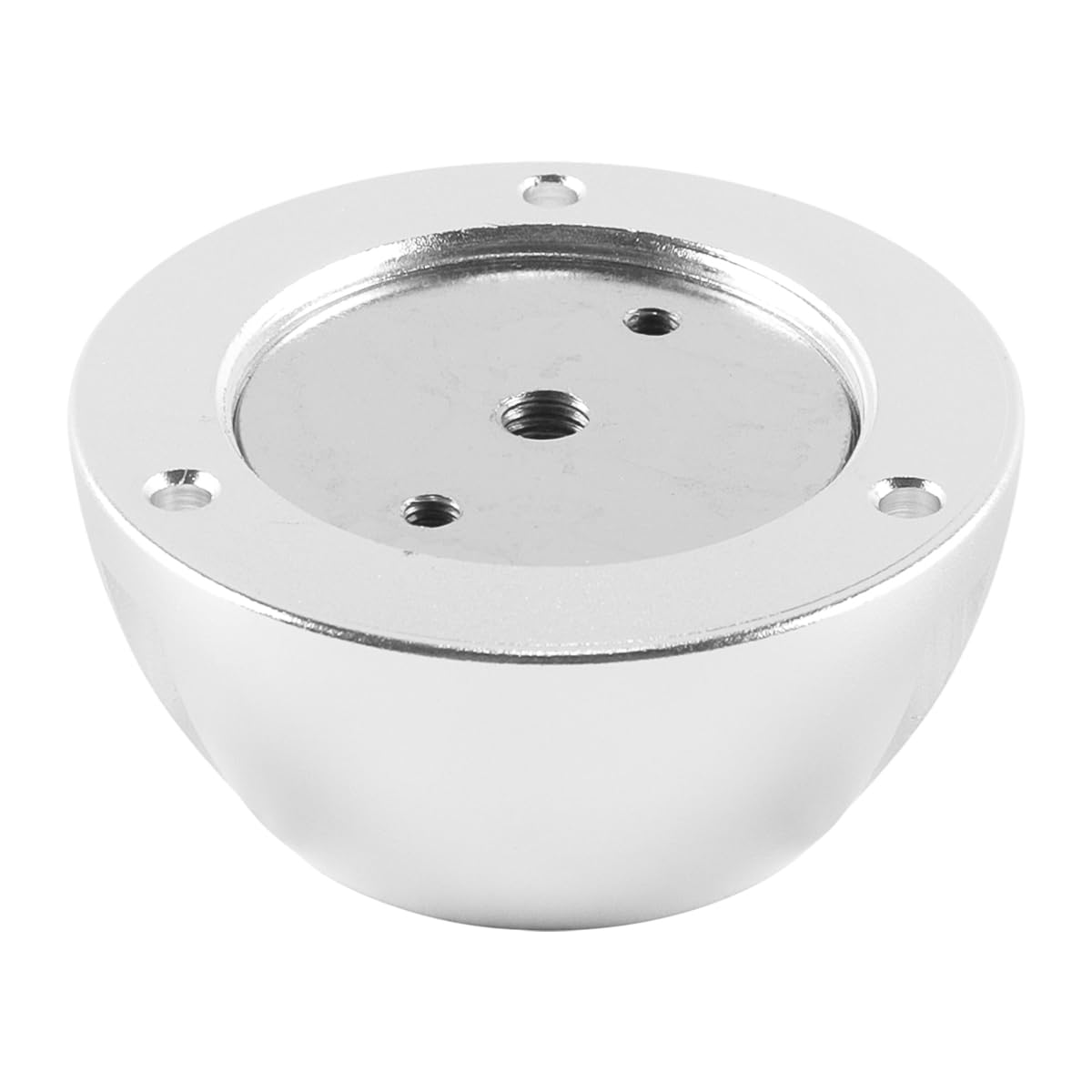 Détacheur d'étiquettes de sécurité magnétique EAS pour vêtements avec revêtement magnétique en aluminium, métal gris argenté, forme ronde