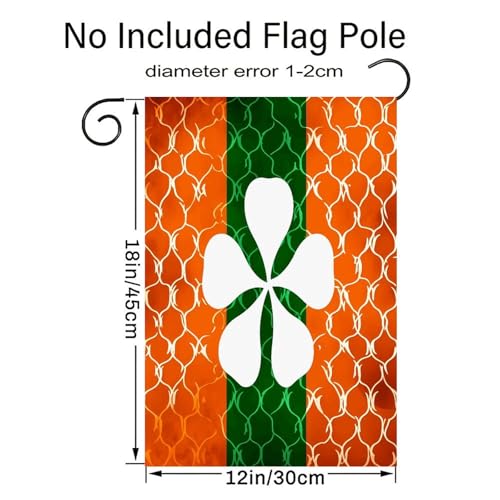 Bandera de jardín resistente de doble cara con silueta de hojas 3